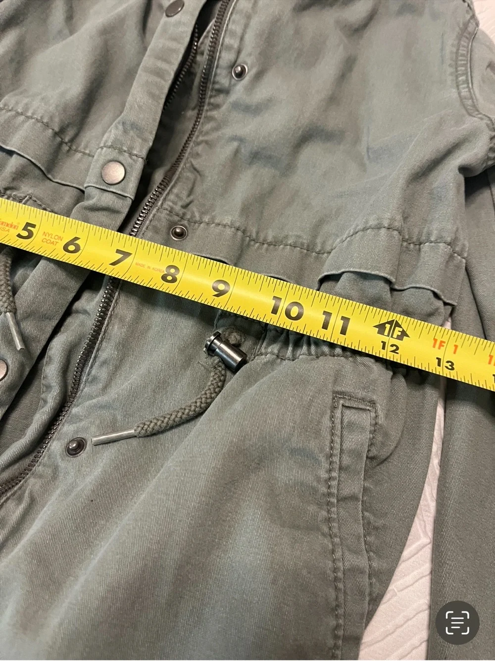 Old Navy Olive Green Utility Anorak Jacket medium 8 girls